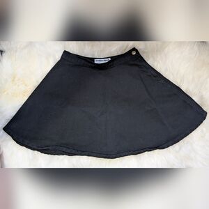 American Apparel Black Denim Circle Skirt